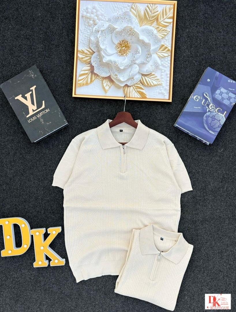 Polo homme élégant zip