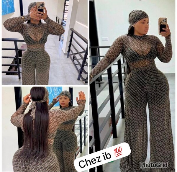 Combinaison transparente femme