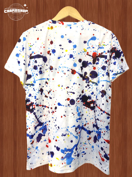 T-shirt peinture éclatante