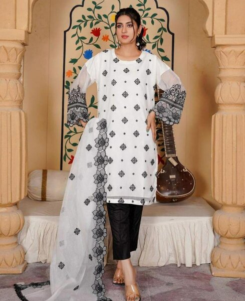 New Eid collection organza 3 pc