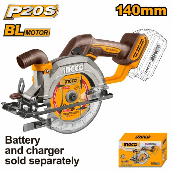 Scie Circulaire Sans Fil Ingco 20V