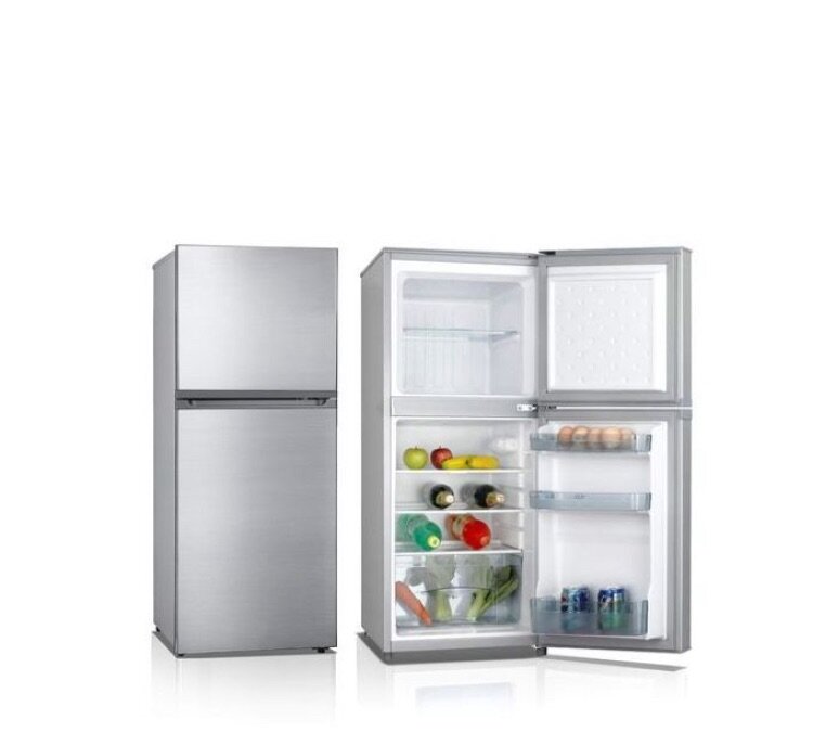 DRF-112 Double Door Refigerator - 112 Litres - Grey