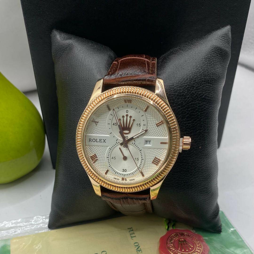 Rolex leather watch