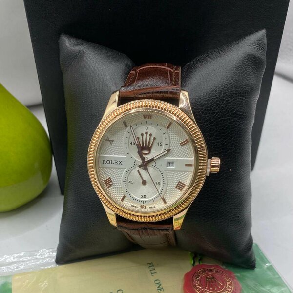 Rolex leather watch