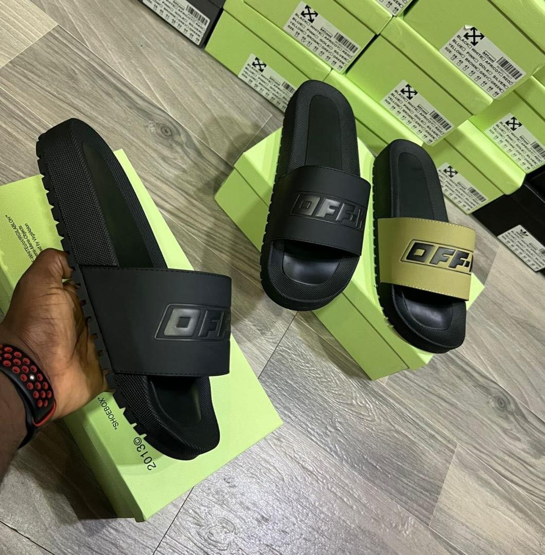 Off-white slippers