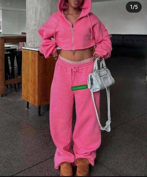Ensemble survêtement rose tendance
