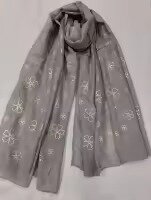 Turkish Lawn Fancy Stole – Lightweight, Elegant, Party Wear