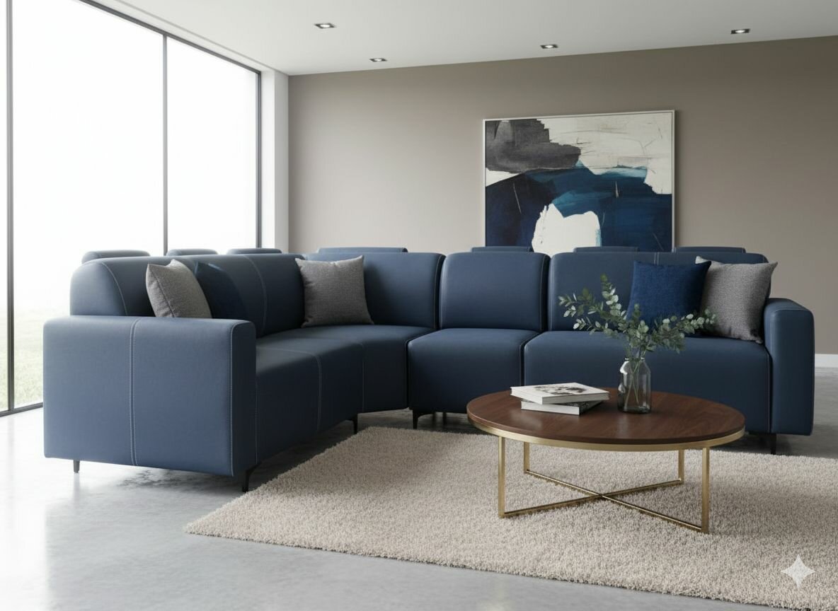 Salon vegas d'angle 6 places