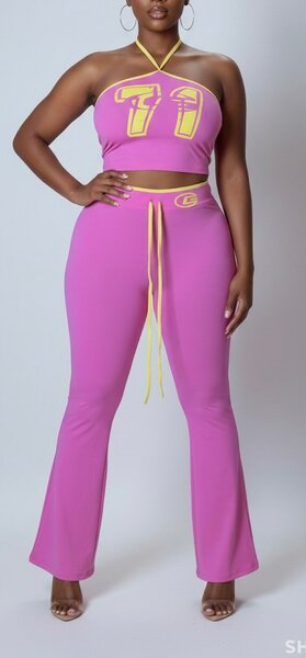 Ensemble sport chic rose