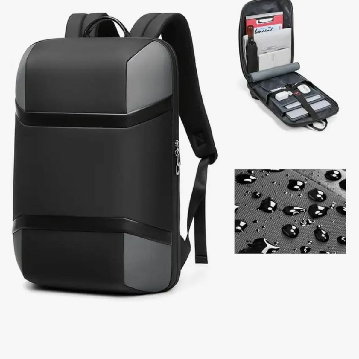 Anti -Theft Waterproof Backpack with USB 3.0 Charging Port