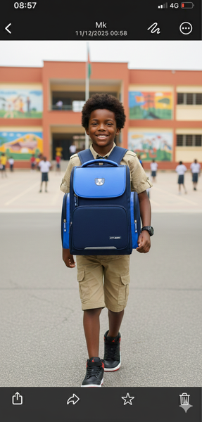 Sac à dos scolaire bleu