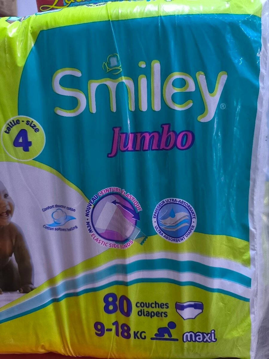 Couches Smiley Jumbo Taille 4