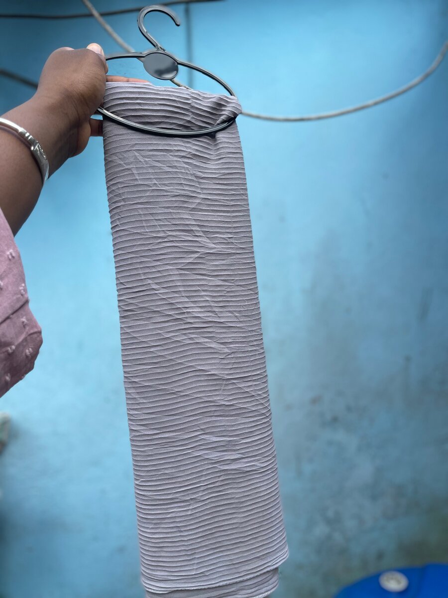 Foulard plissée friperie