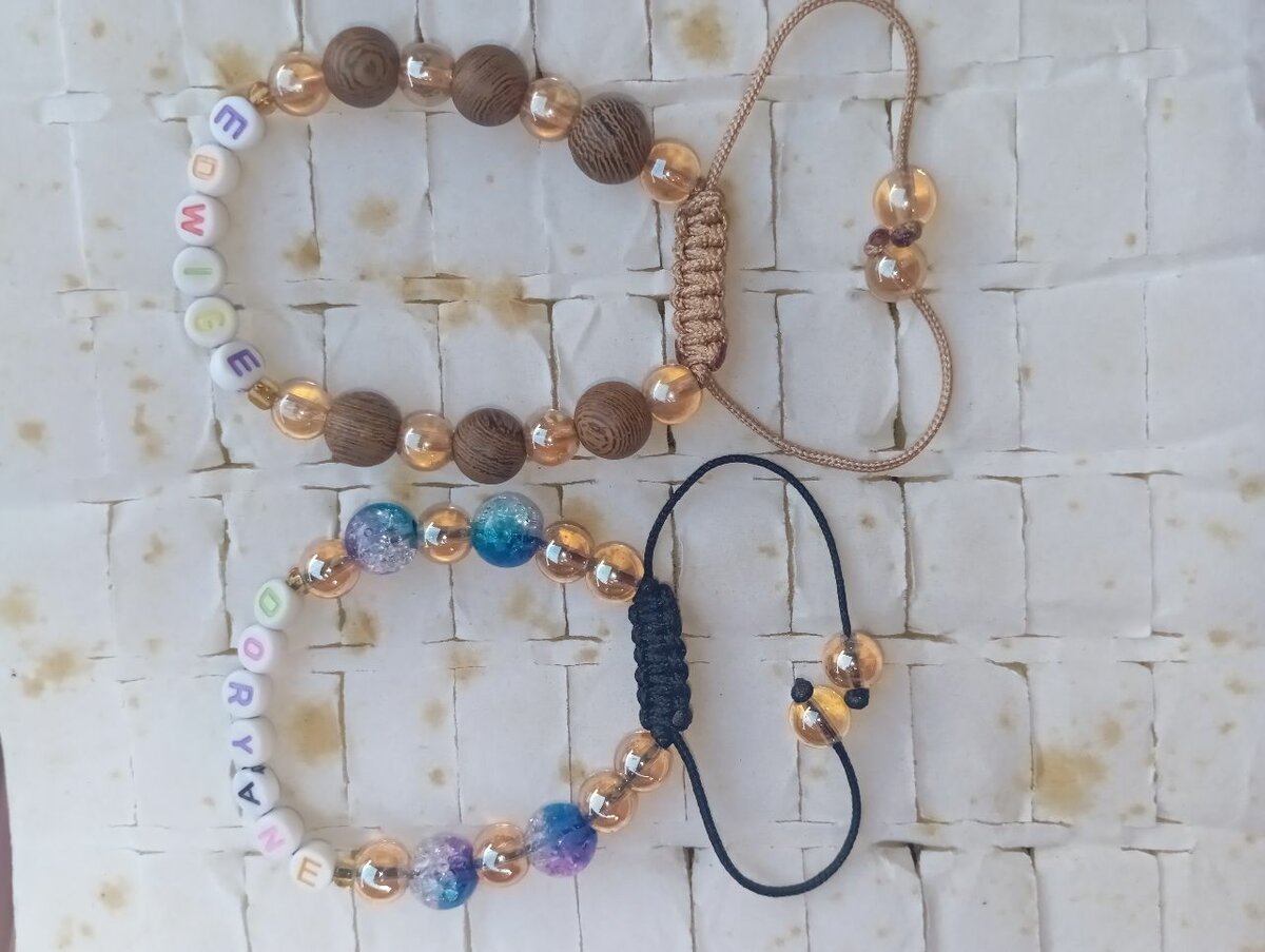 Bracelet personnalisé perles colorées