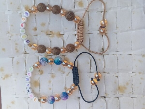 Bracelet personnalisé perles colorées