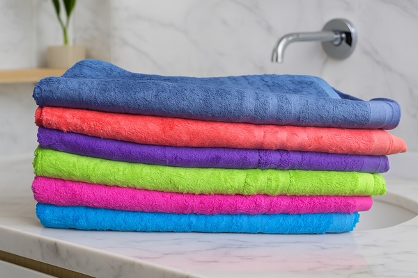 Ensemble de serviettes colorées