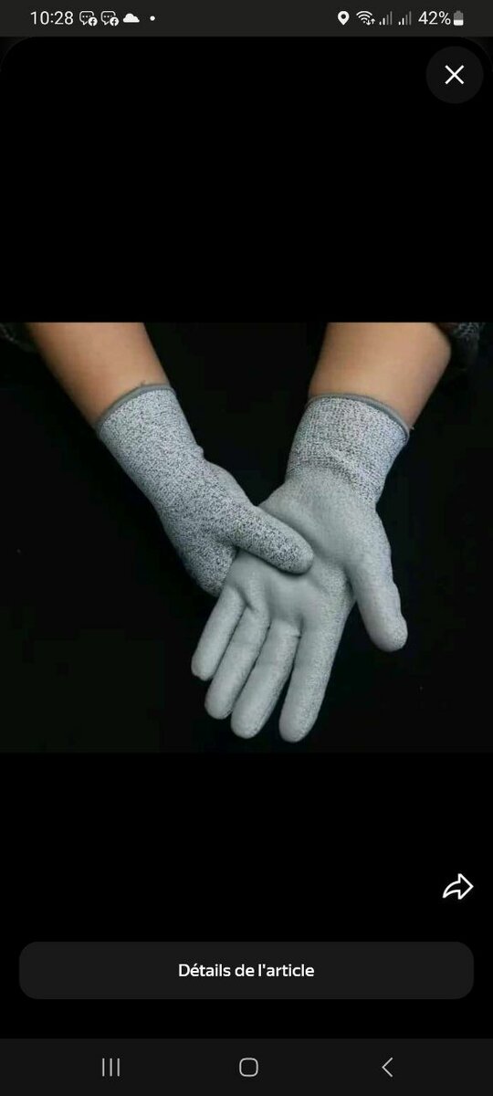 Gants de Sécurité Anticoupure