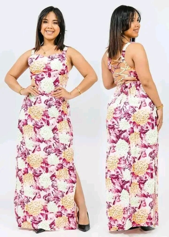 Robe longue fleurie estivale