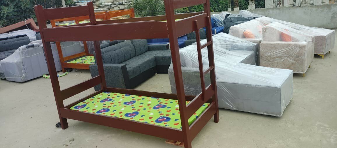 Lit superposé en bois enfants