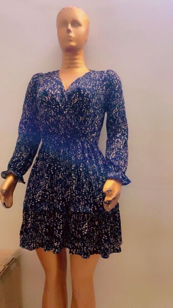 Robe chic à motifs colorés