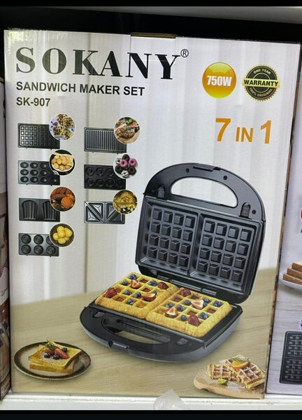 Мультипекарь 7в1 (сендвичница 7в1) SOKANY