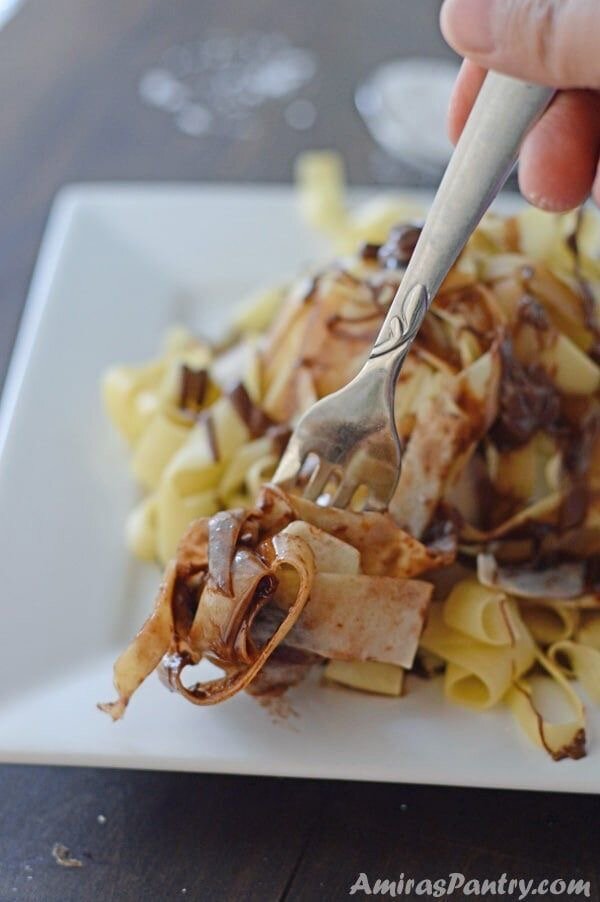 Crêpes Fettuccine Sucrées