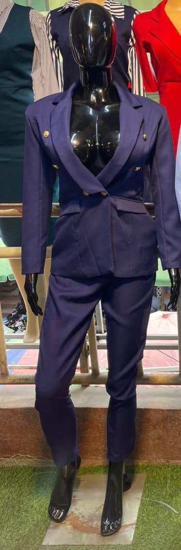 jacket and trousers blue