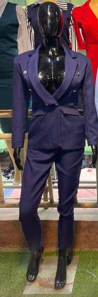 jacket and trousers blue