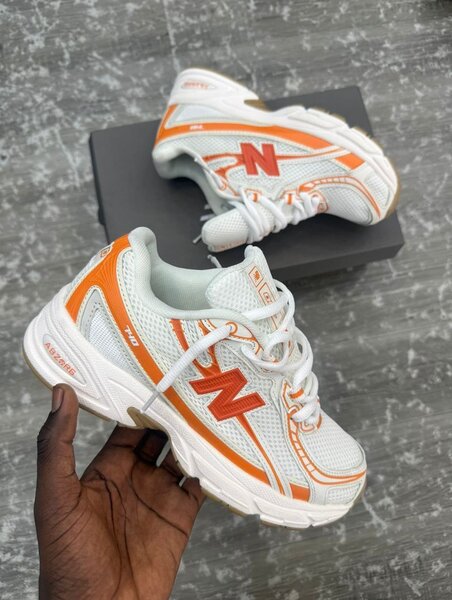 New Balance 740 Orange Blanc
