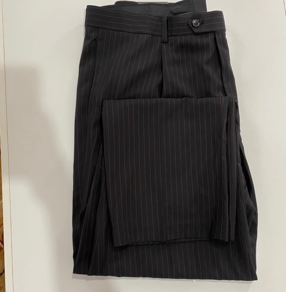 Khaki and material trousers available