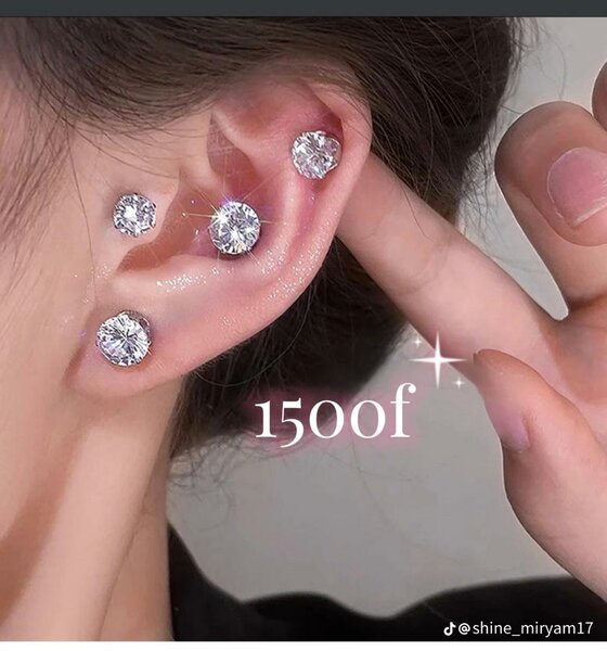 Clous d'Oreilles Magnétiques Éclatants