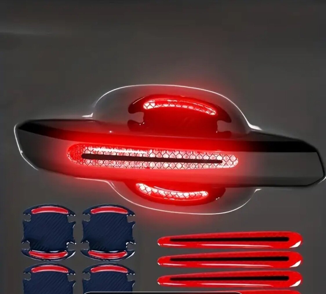 Наклейки на дверную ручку авто.