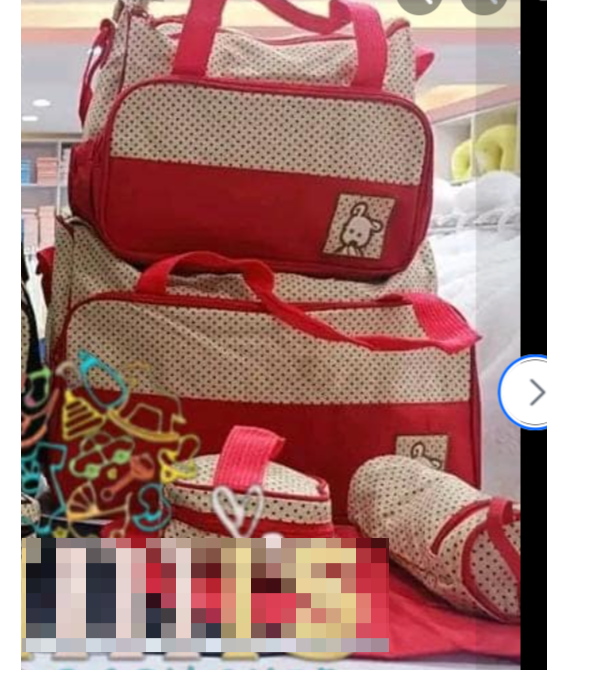 A set of bags for moms, red