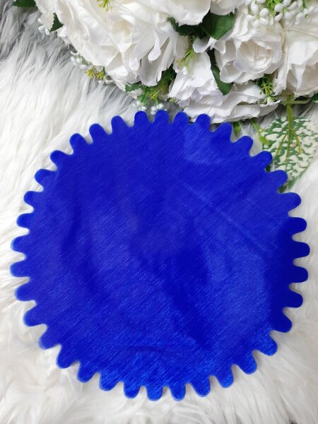 Tulle simple bleu roi