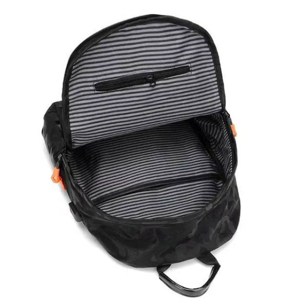 Sac à dos Multifonctions TECHADDICT grande résistance – Unisexe -couleur treillis - réfléchissant _ NOIR 