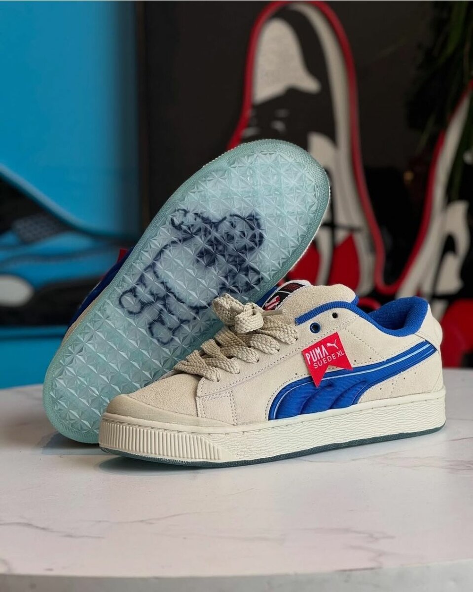 Baskets Puma Suede Bleu