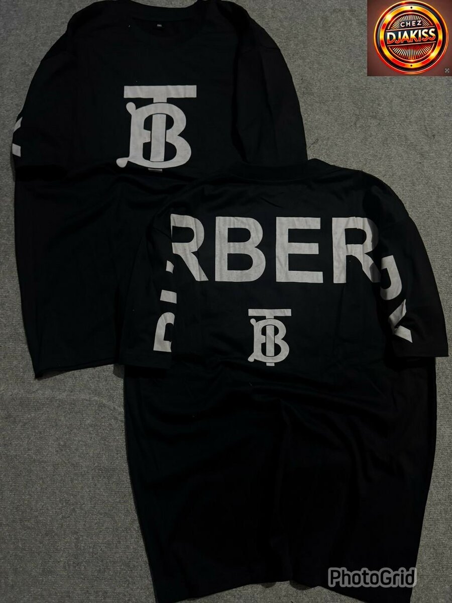 T-shirt Noir Logo Stylé