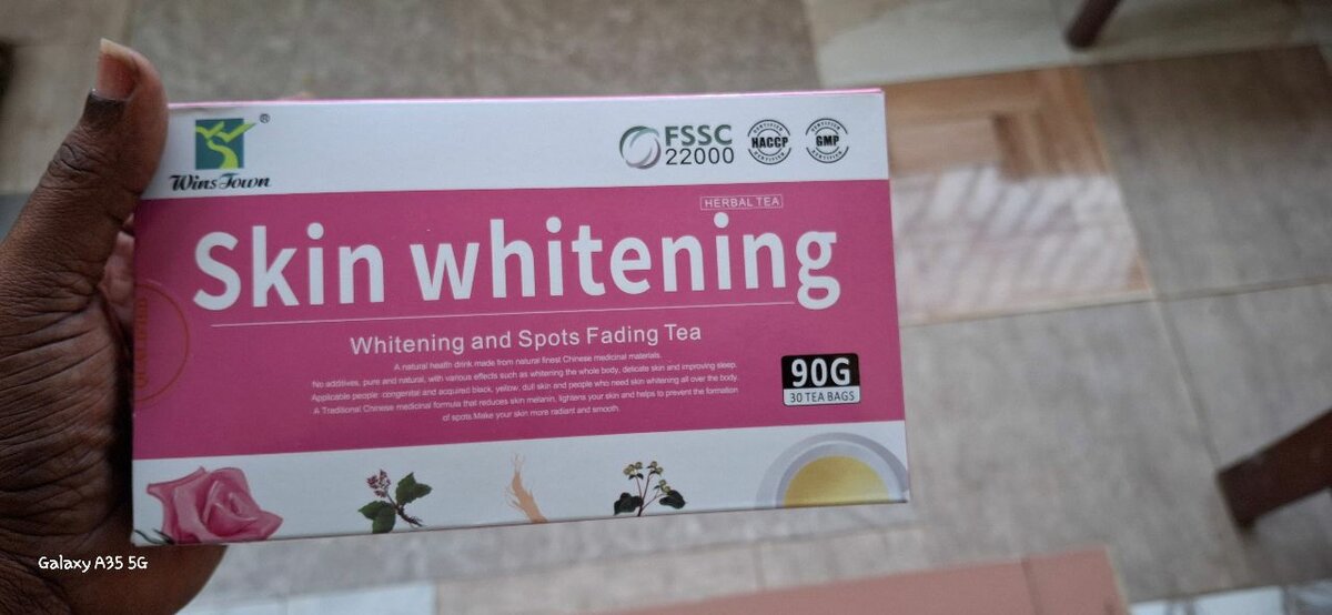 Skin whitening tea