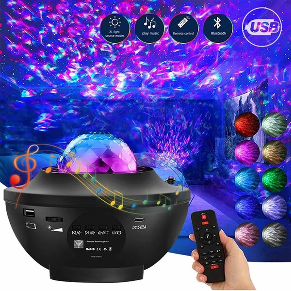 Colourful projector starry light