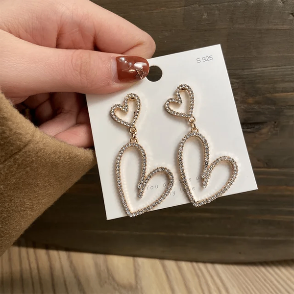 Boucle d'oreille en forme de cœur