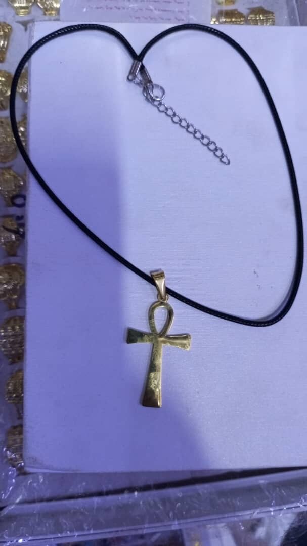 Collier Pendentif Ankh Doré