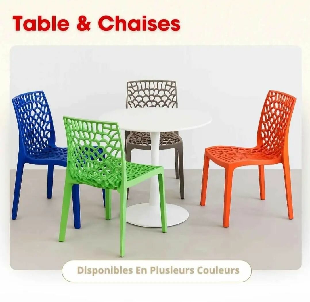 Ensemble Table et Chaises Extérieures