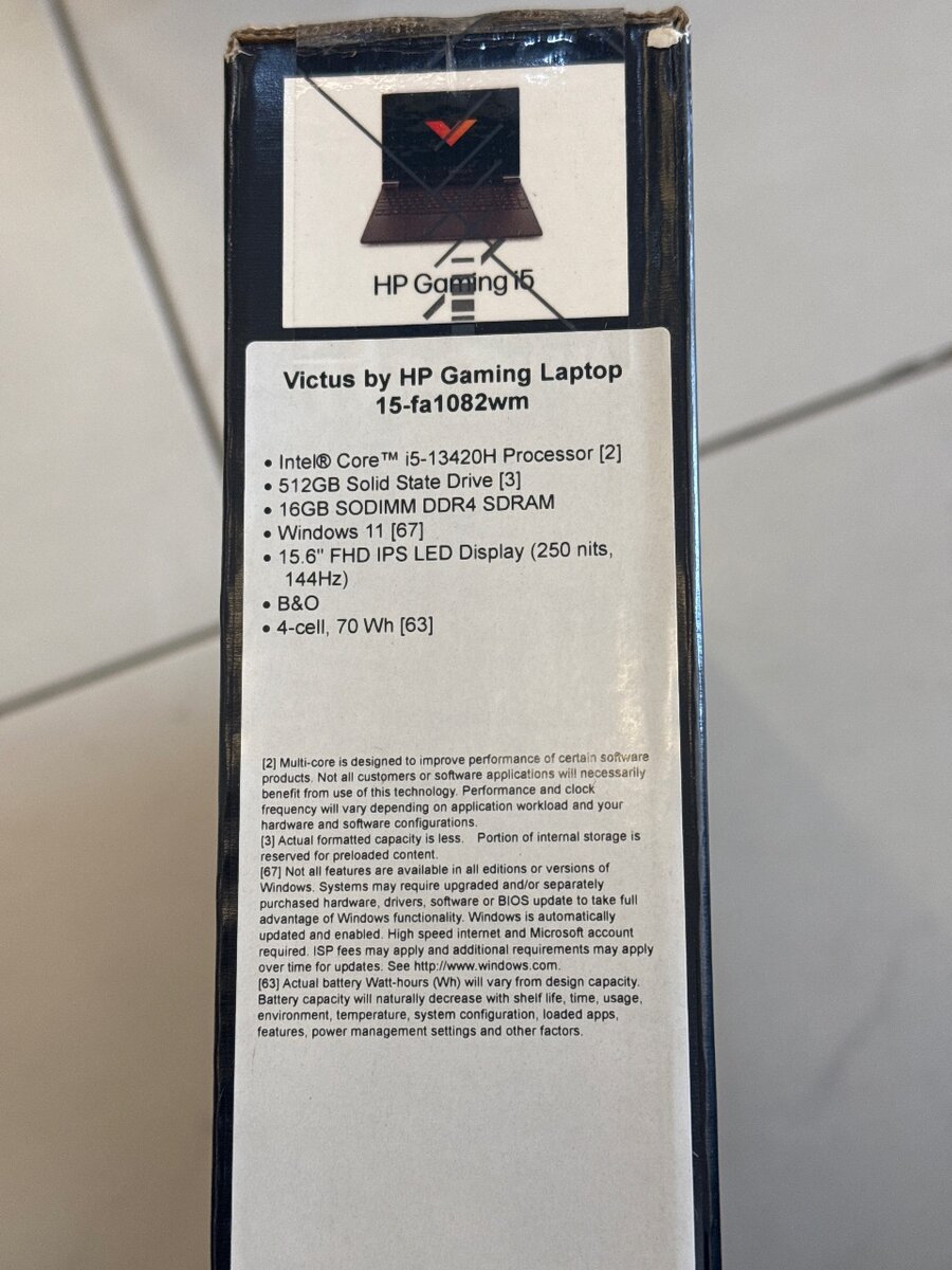 HP VICTUS (GRAPHICS LAPTOP)