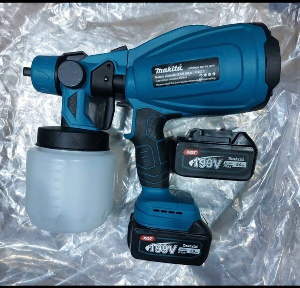 Pistolet à peinture sans fil avec 2 batteries de 199V