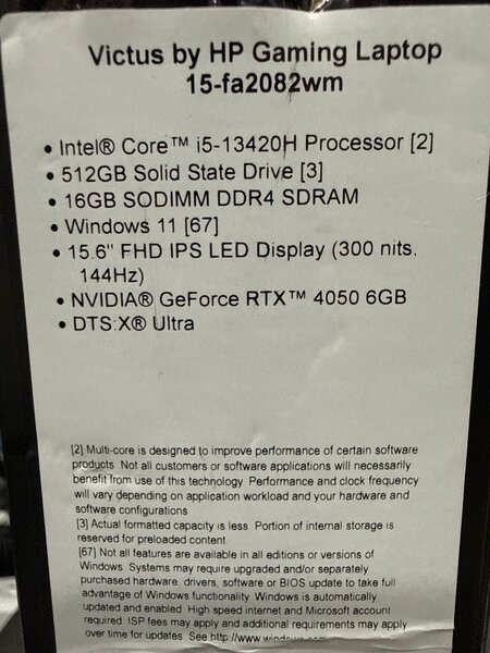 HP Victus 15-fa2082wm