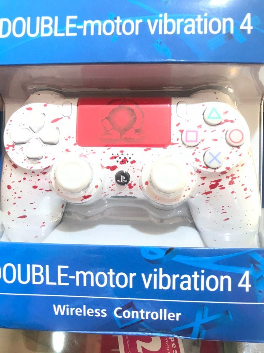 Manette PS4 Blan Rouge Trellis