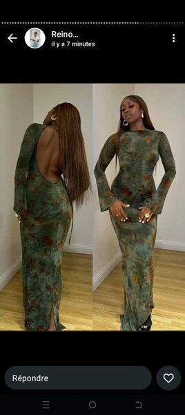 Robe longue dos nu élégante