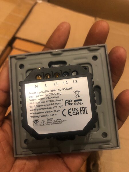 1Gang Wi-Fi Smart switch with neutral