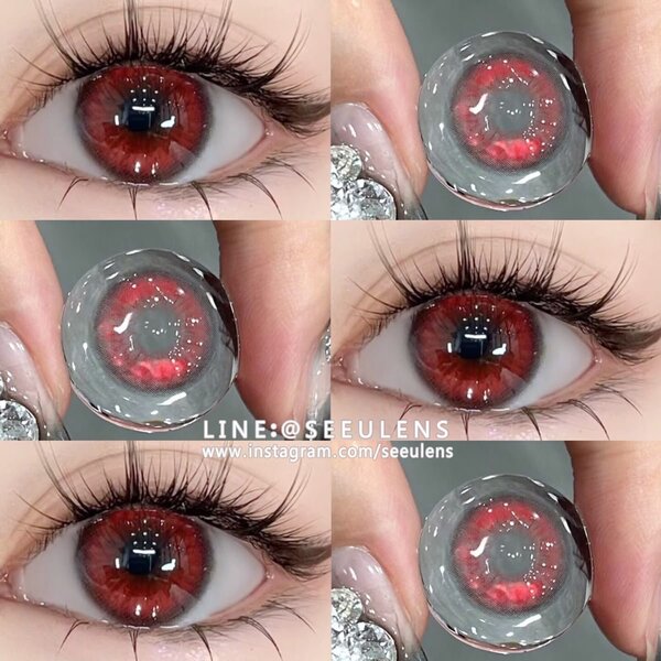 Lentilles Cosplay Rouge Vif