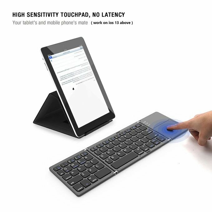 B033 Mini Clavier Bluetooth Sans Fil Pliable, Adapté à Windo
